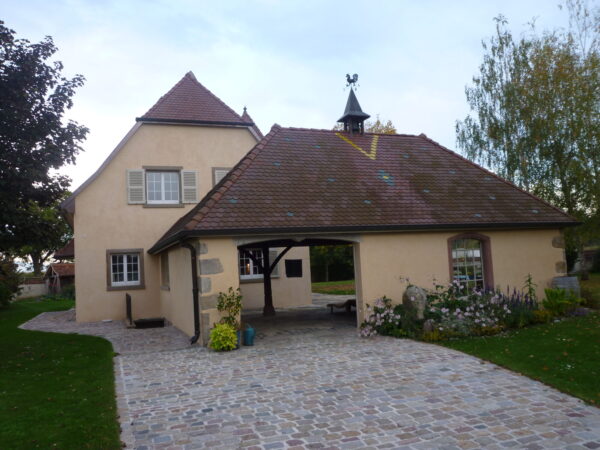 Ravalement et peinture de fa&ccedil;ade avec enduit ext&eacute;rieur aux alentours de Mulhouse et Cernay Saint-Louis 1
